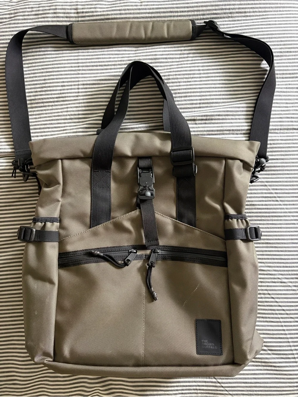 The Brown Buffalo Conceal Tote Bag Ranger Green Ballistic